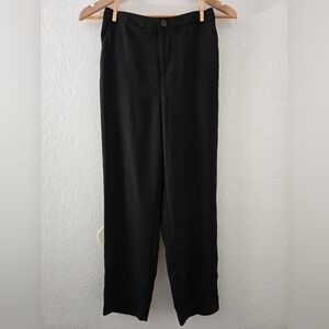 Forever 21 Women's Black Straight-Leg Dress Pants
